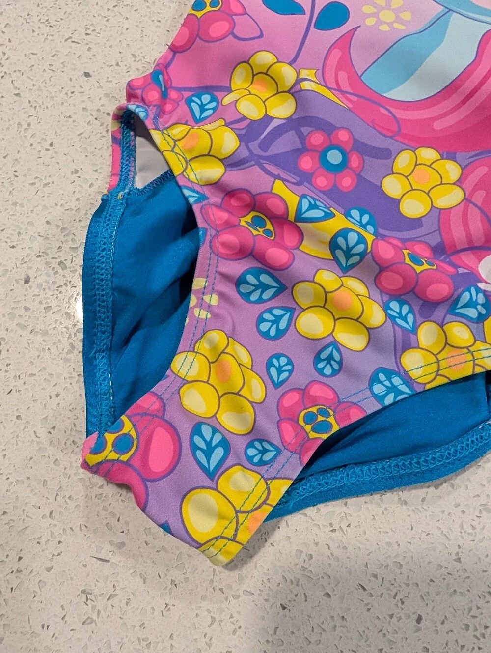 ADORABLE GK ELITE Small Gymnastics Dance Leotard Neon Pink Yellow FLORAL Unicorn